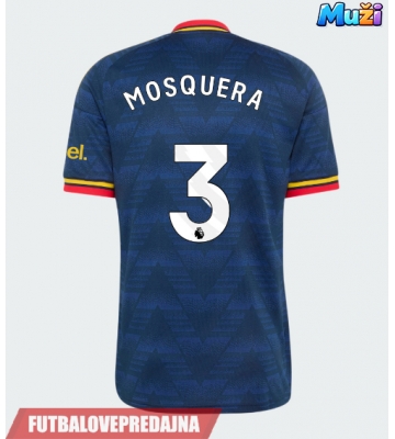 Lacne Muži Futbalové dres Arsenal Cristhian Mosquera #3 2026-27 Krátky Rukáv - Preč